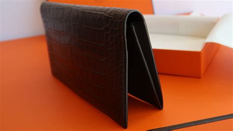 hermes wallets mens|Hermes alligator wallet men's.